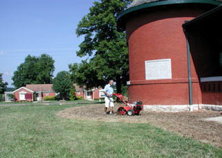 Tilling the garden