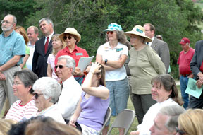 Crowd at the dedication